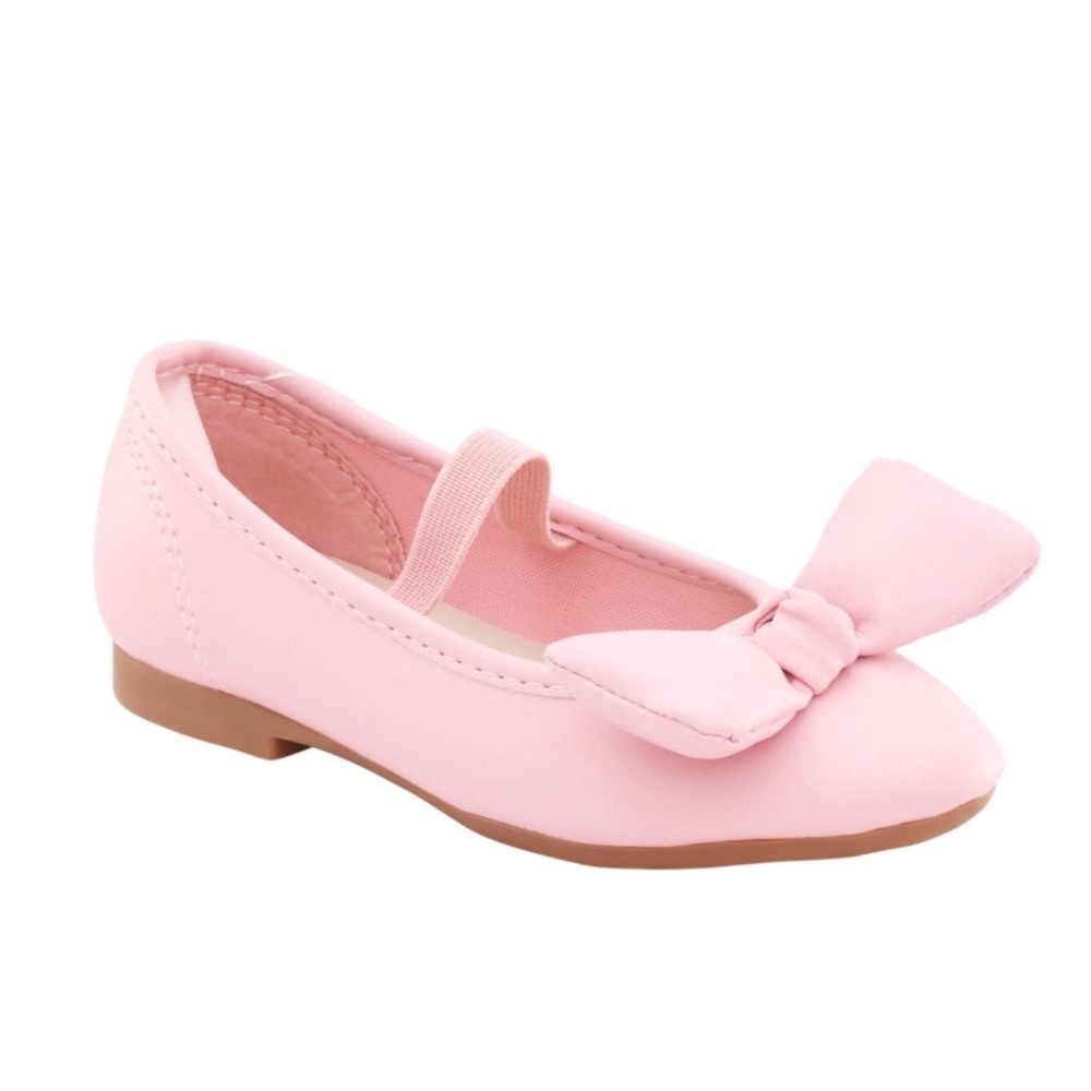 Oshkosh Felice Kid's Girl’s Dress Ballet Flat, Size 10 Pink Bow Ballet Flats